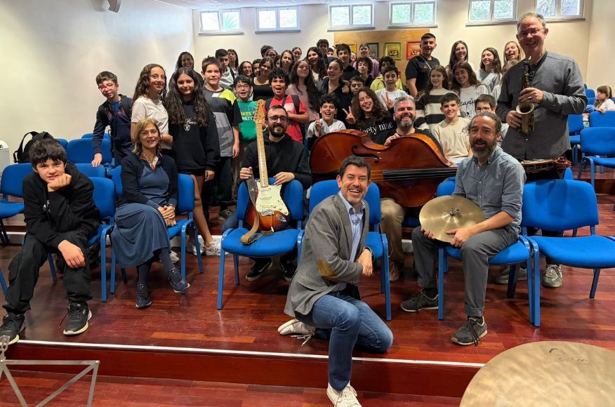 Imaculado e 'Melro Preto' promovem o jazz junto da comunidade escolar 