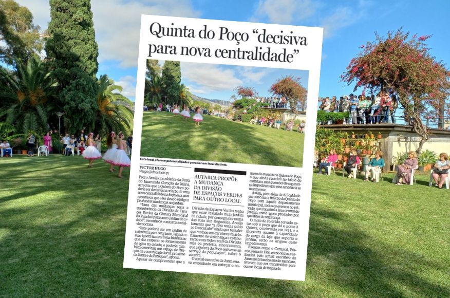 Jardim da Quinta do Poço em destaque
