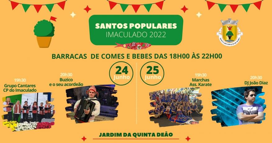 Imaculado vai festejar Santos Populares