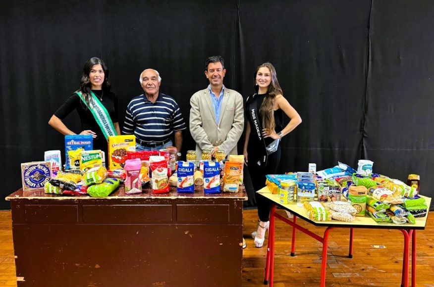 Alimentos recolhidos no Miss Madeira entregues à Paróquia do Imaculado