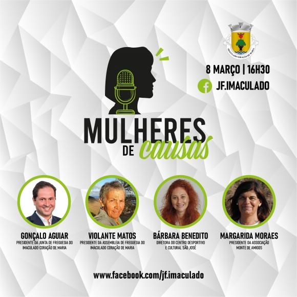Junta de Freguesia assinala o Dia Internacional das Mulheres com o podcast “Mulheres de Causas”
