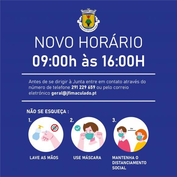 Novo horário de funcionamento