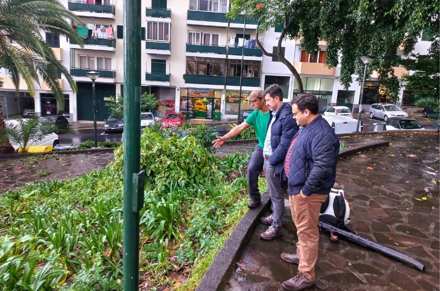 Jardim da Quinta De&atilde;o mais cuidado