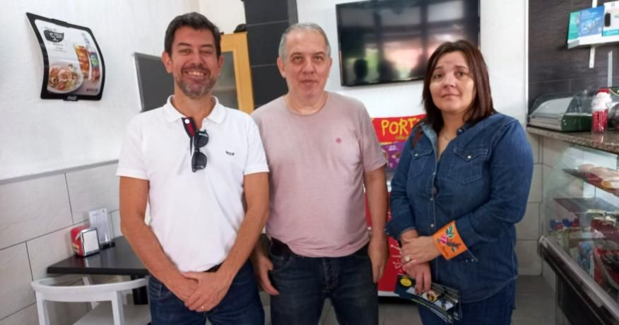 Junta visitou com&eacute;rcio local